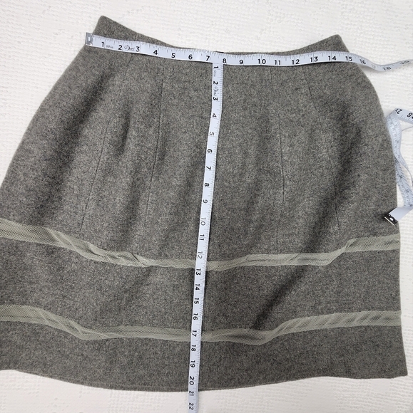 Madewell Gray Wool Blend Turnout Skirt Size 8 - Picture 12 of 12
